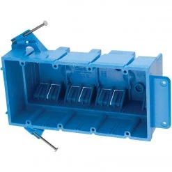 Best reviews of ❤️ Carlon SuperBlue 4-Gang Thermoplastic Molded Wall Box 🧨
