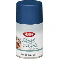 Budget 👏 Krylon Short Cuts 3 Oz. High-Gloss Enamel Spray Paint, Ocean Blue 🎁