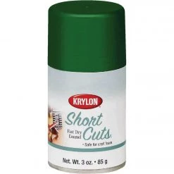 New 😉 Krylon Short Cuts 3 Oz. High-Gloss Enamel Spray Paint, Leaf Green 🤩