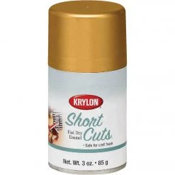 Buy 😉 Krylon Short Cuts 3 Oz. High-Gloss Enamel Spray Paint, Gold Leaf 🤩