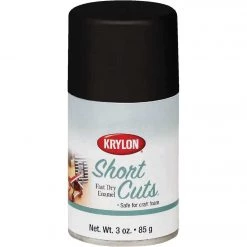 Discount 🤩 Krylon Short Cuts 3 Oz. Flat Enamel Spray Paint, Black ❤️