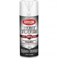 Wholesale 🎁 Krylon Rust Tough 12 Oz. Gloss Alkyd Enamel Spray Paint, White ⌛