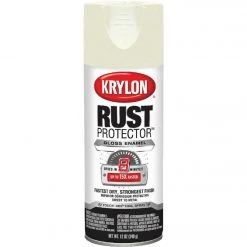 Outlet 🧨 Krylon Rust Protector 12 Oz. Gloss Alkyd Enamel Spray Paint, Ivory ⭐