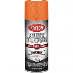 Top 10 🛒 Krylon Rust Tough 12 Oz. Gloss Alkyd Enamel Spray Paint, Orange 🎉