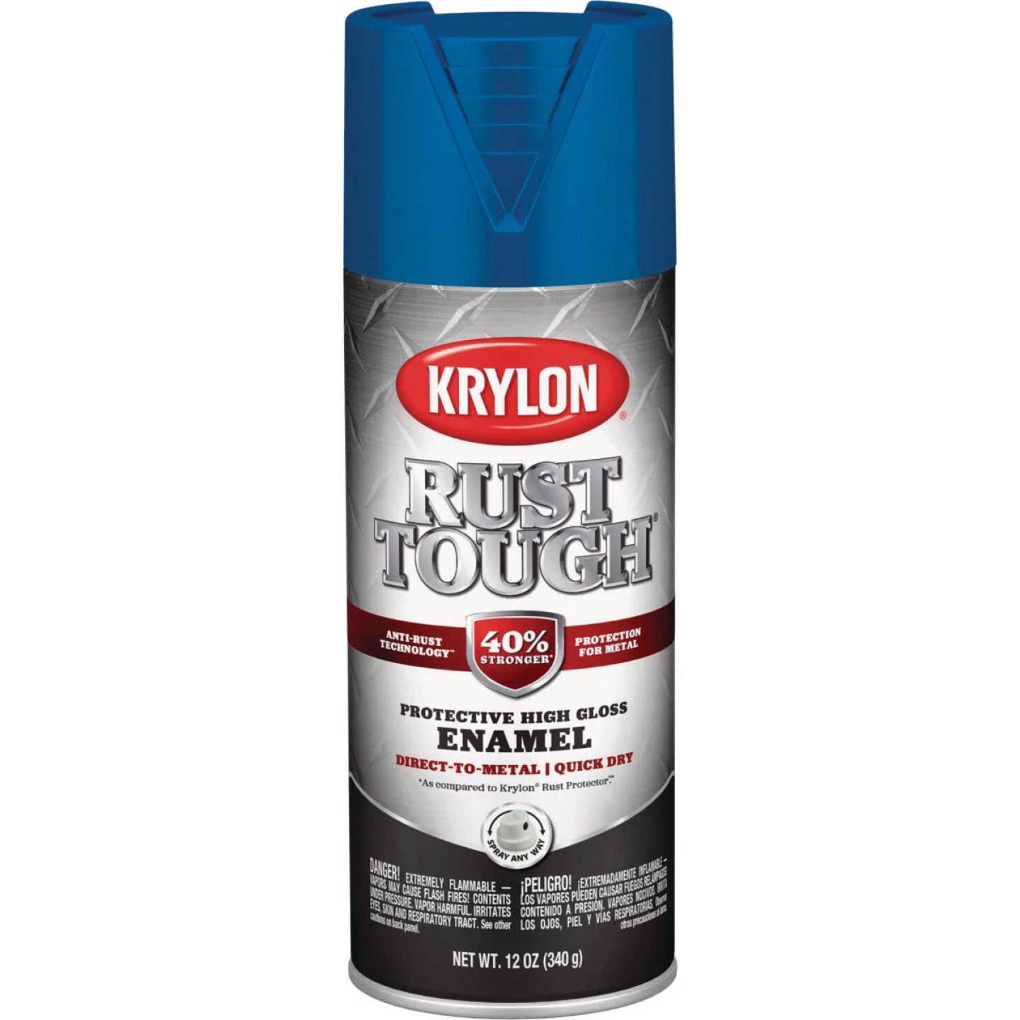 Promo ✔️ Krylon Rust Tough 12 Oz. Gloss Alkyd Enamel Spray Paint, Blue 👏