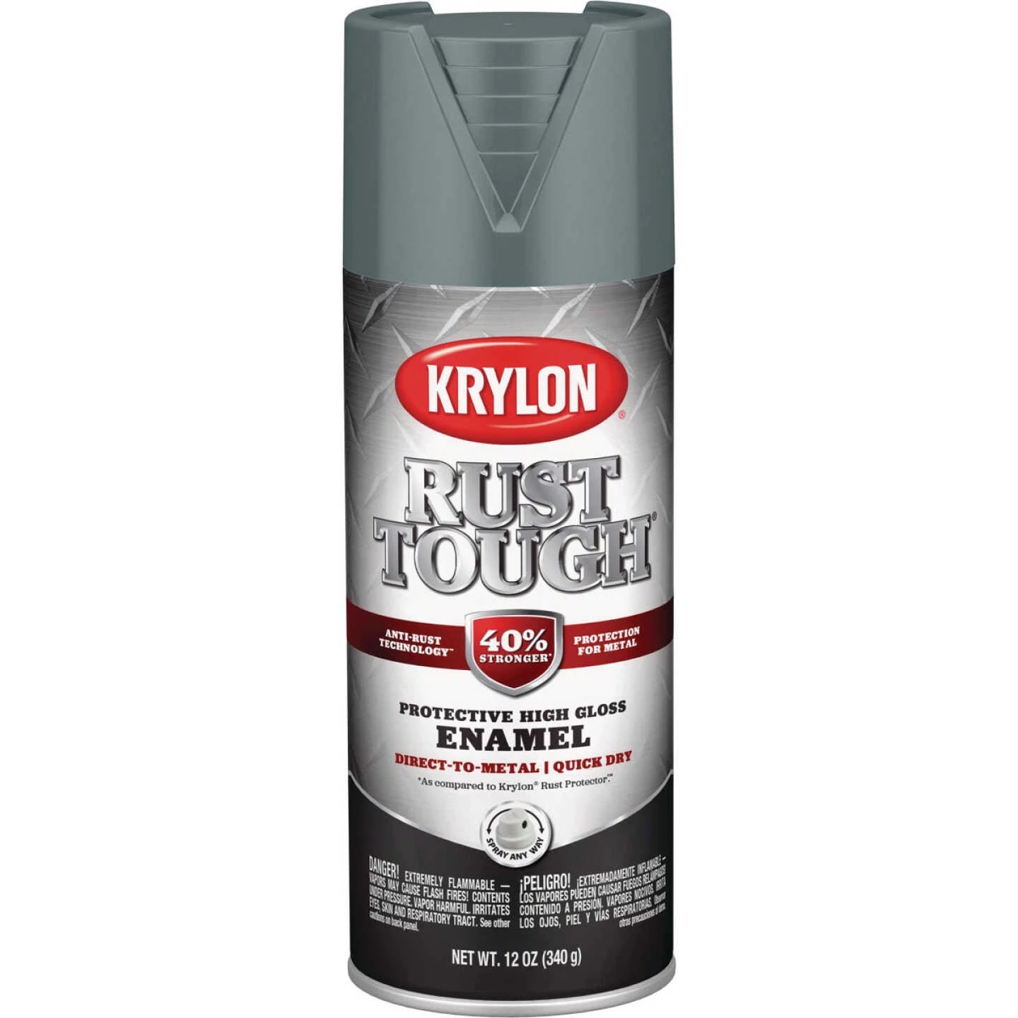 Best deal ⭐ Krylon Rust Tough 12 Oz. Gloss Alkyd Enamel Spray Paint, Smoke Gray ✔️