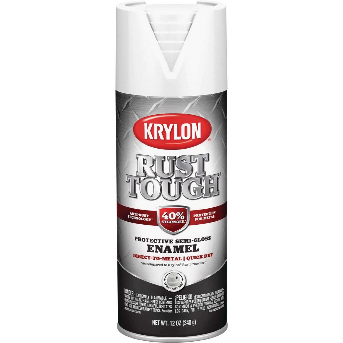 Deals 🛒 Krylon Rust Tough 12 Oz. Semi-Gloss Alkyd Enamel Spray Paint, White 😉