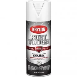 Coupon 🛒 Krylon Rust Tough 12 Oz. Satin Alkyd Enamel Spray Paint, White 🥰