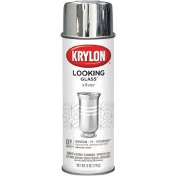 Best Pirce 🔥 Krylon LOOKING GLASS 6 Oz. Reflective Spray Paint, Silver 😀