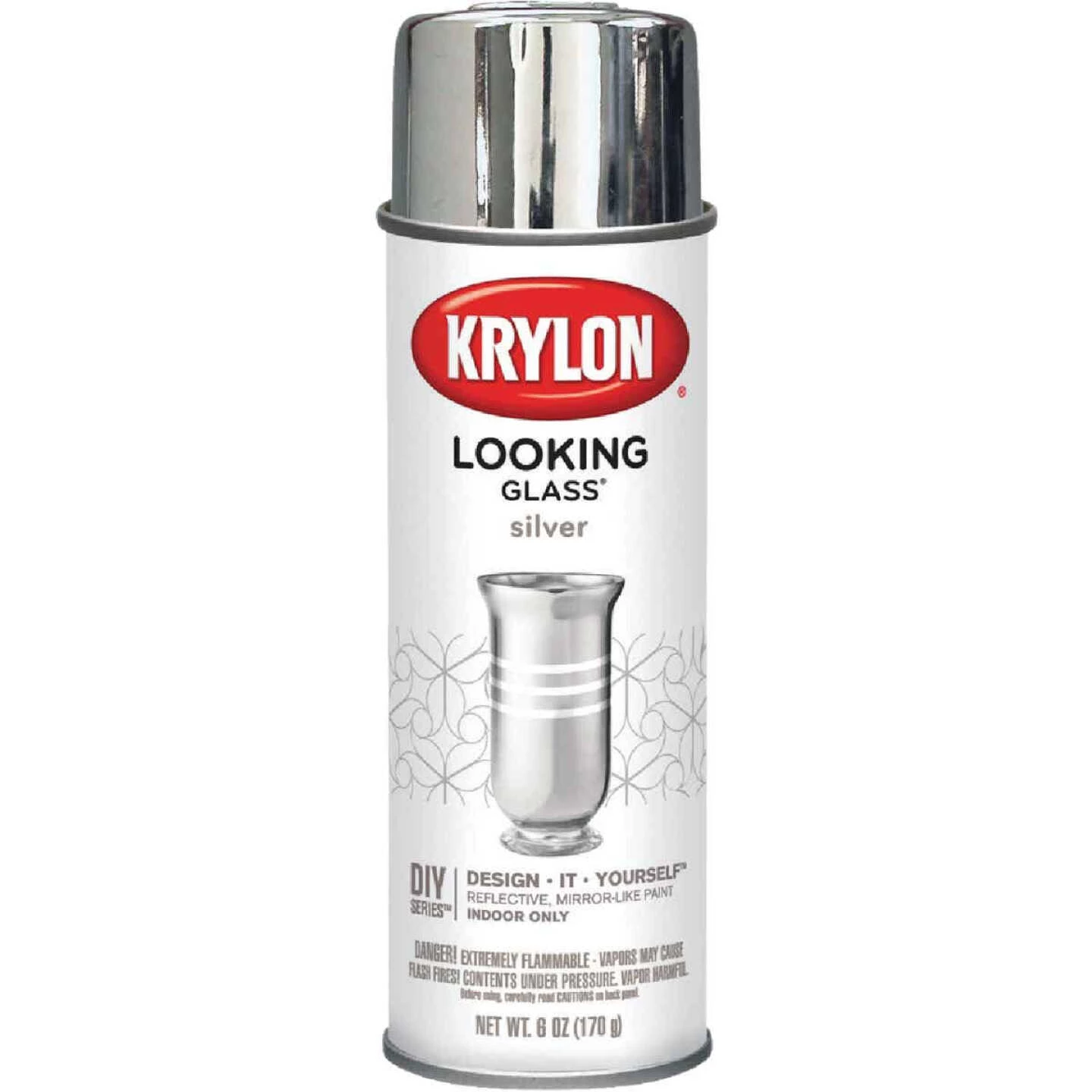 Best Pirce 🔥 Krylon LOOKING GLASS 6 Oz. Reflective Spray Paint, Silver 😀