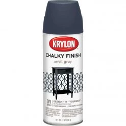 Best deal 🔥 Krylon CHALKY FINISH 12 Oz. Ultra Matte Chalk Spray Paint, Anvil Gray 😀