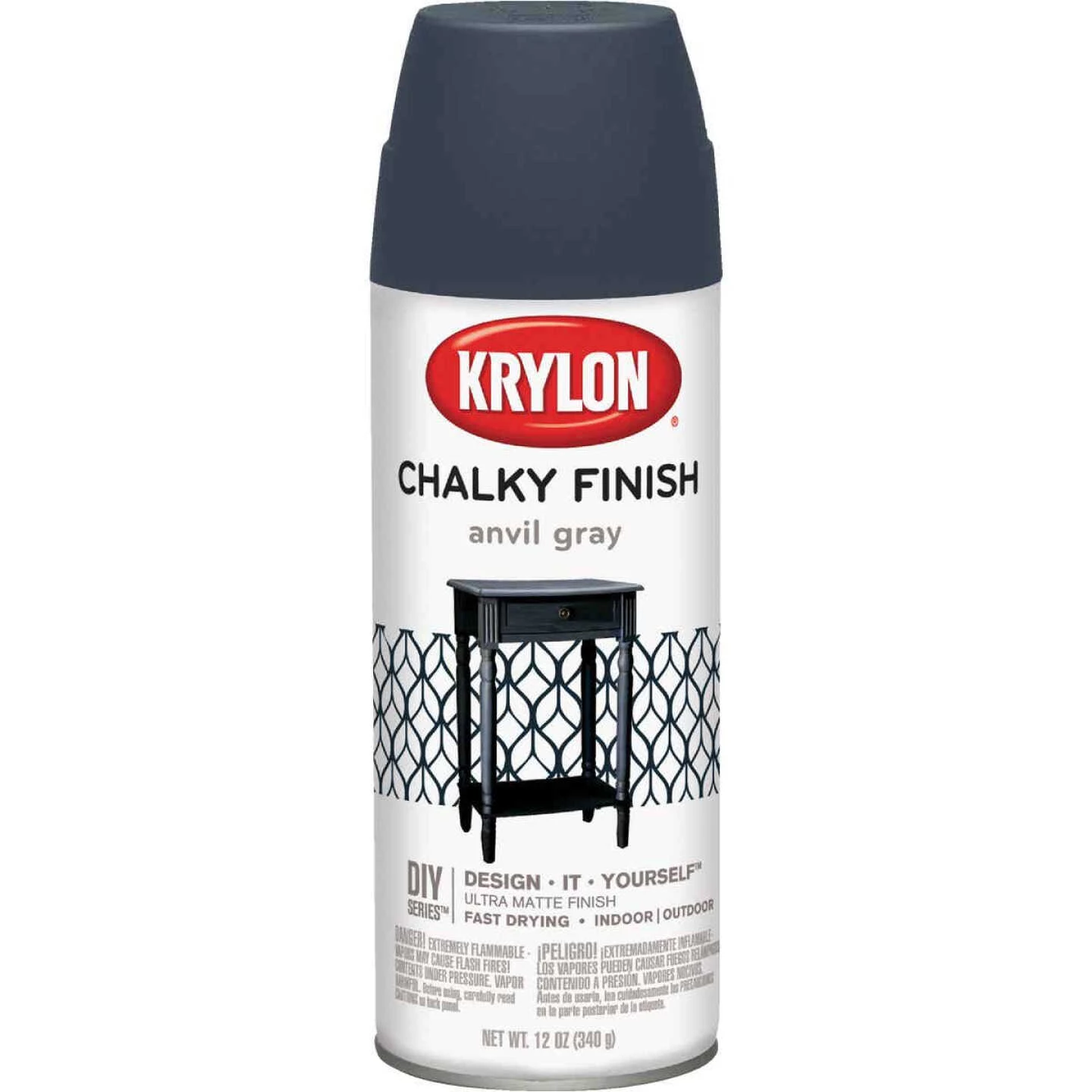 Best deal 🔥 Krylon CHALKY FINISH 12 Oz. Ultra Matte Chalk Spray Paint, Anvil Gray 😀