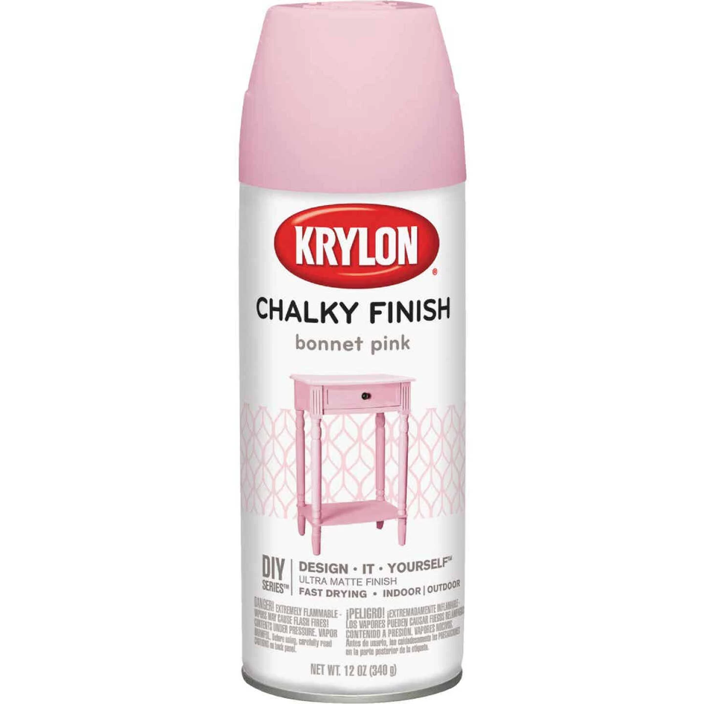 Best deal 🛒 Krylon CHALKY FINISH 12 Oz. Ultra Matte Chalk Spray Paint, Bonnet Pink ⭐