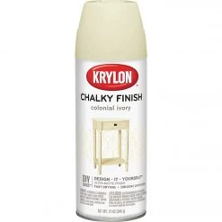 Budget 👏 Krylon CHALKY FINISH 12 Oz. Ultra Matte Chalk Spray Paint, Colonial Ivory ✔️