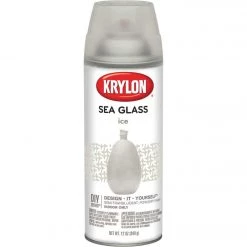 New ⌛ Krylon 12 Oz. Frosted Sea Glass Finish Spray Paint, Ice 👍