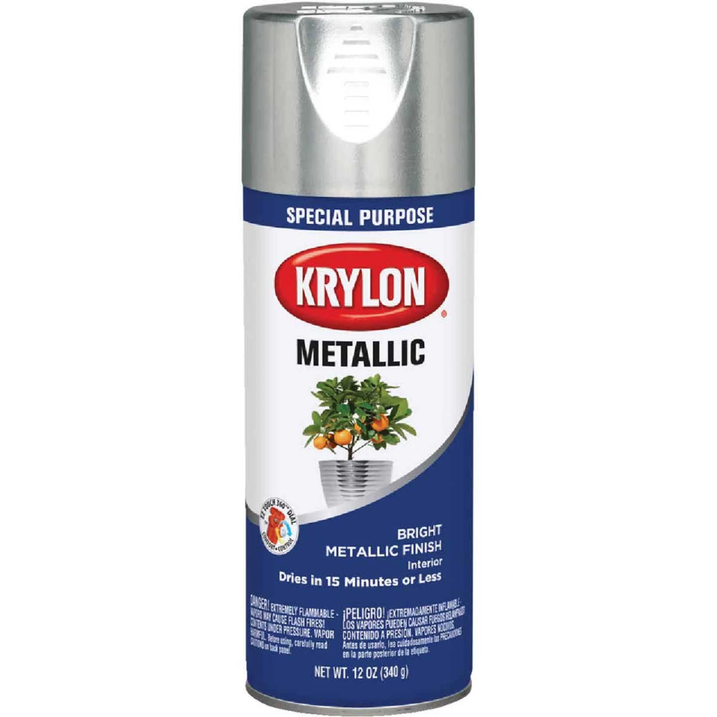Buy 🧨 Krylon Metallic 11 Oz. Gloss Spray Paint, Bright Silver 🔥