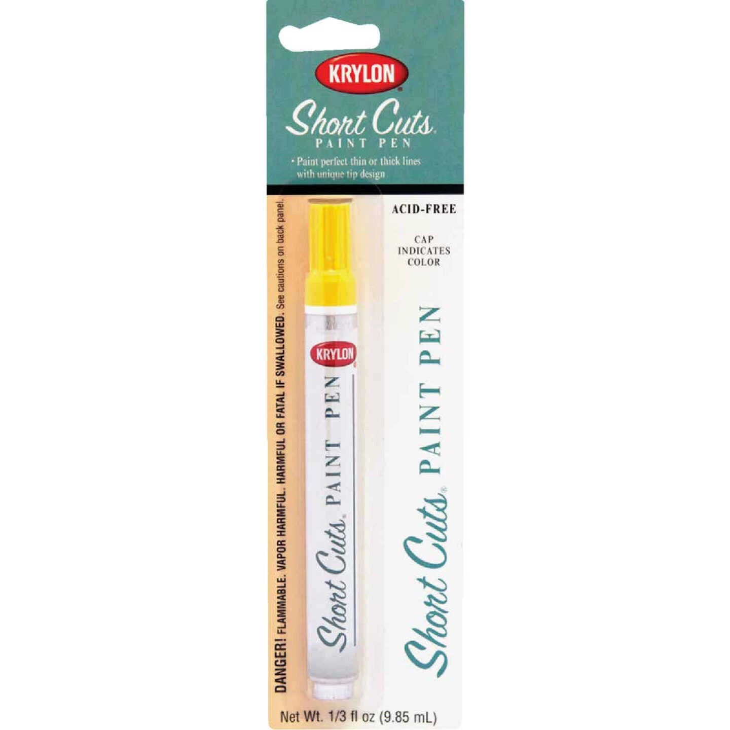 Wholesale 😍 Krylon Short Cuts 1/3 Fl Oz Sun Yellow Gloss Paint Pen ✨