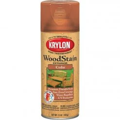 Best Sale 🔔 Krylon 12 Oz. Exterior Semi-Transparent Wood Stain Spray, Cedar 🎉