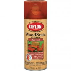 Best deal 🎉 Krylon 12 Oz. Exterior Semi-Transparent Wood Stain Spray, Redwood 🧨